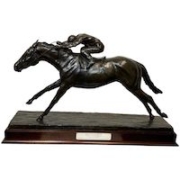 Phillip Blacker, Dunfermline with Willie Carson bronze, estimated at $11,000-$13,000 at Jasper52.