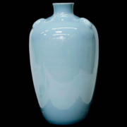 Chinese lavender blue monochrome vase with a six-character Yongzheng mark to the base, estimated at $1,000-$1,500 at Turner Auctions + Appraisals.