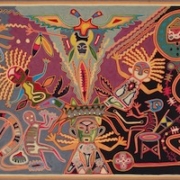 Jose Benitez Sanchez, ‘A Huichol Yarn Painting,’ $4,550