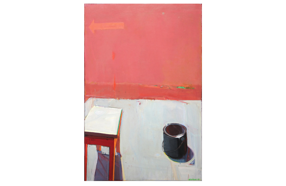 Still lifes by Raimonds Staprans are desirable. His 1987 ‘Still Life with Red Piano Stool’ earned $120,000 plus the buyer’s premium in September 2020. Image courtesy of Clars Auction Gallery and LiveAuctioneers.