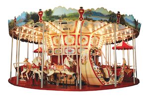 1925 Karl Muller carousel, $120,000-$150,000 at Morphy Auctions.