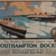 The World's Greatest Liners Use Southampton Docks featuring RMS Queen Mary and SS Normandie" Estimate £5,000-£6,000 ($6,130-$7,356) at Onslows Auctioneers.