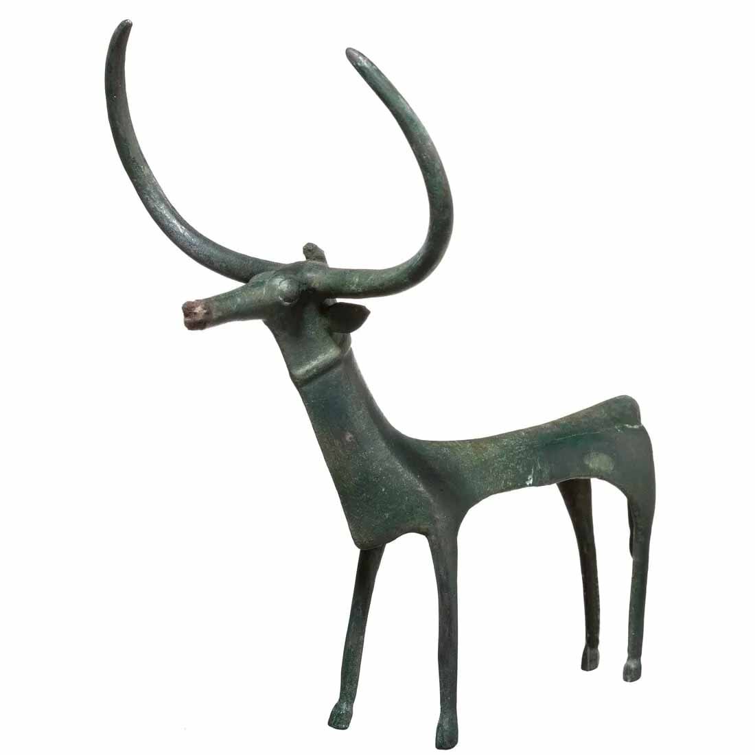 Sardinian bronze votive of a bull, estimated at €4,500-€9,000 ($4,800-$9,600) at Hermann Historica.