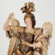 Near life-size European carving of the archangel St. Michael, estimated at $6,000-$8,000 at Millea Bros.