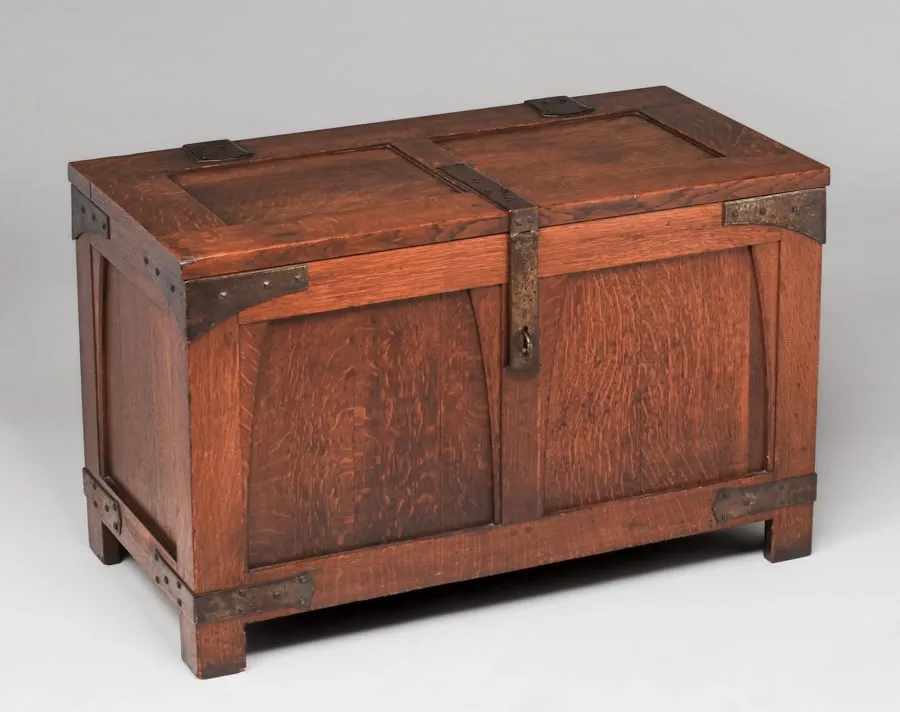 Gustav Stickley 1902 bridal chest, $15,000-$20,000 at California Historical Design.