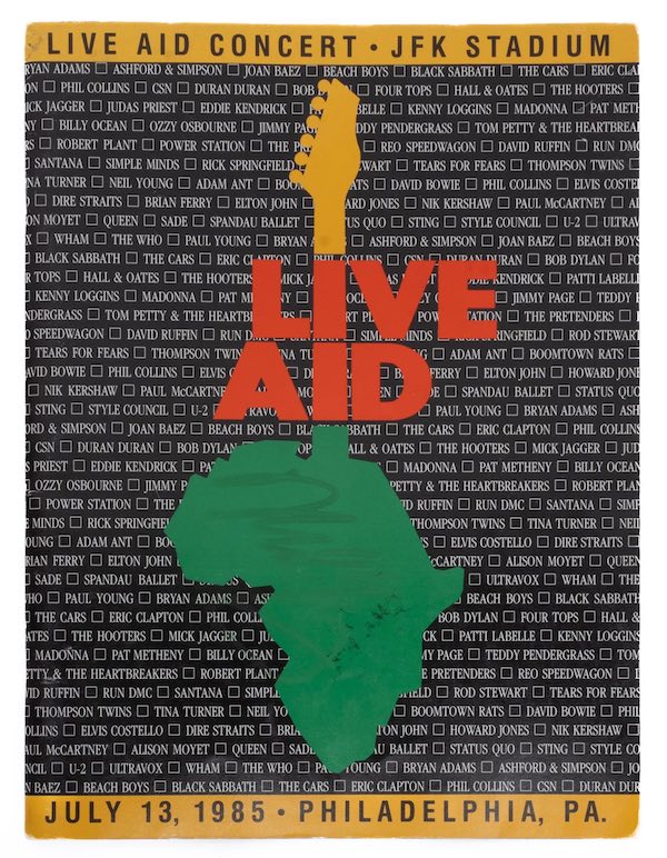 1985 Live Aid Philadelphia concert program signed by 130 performers, estimated at $10,000-$20,000 at Collective Hudson.