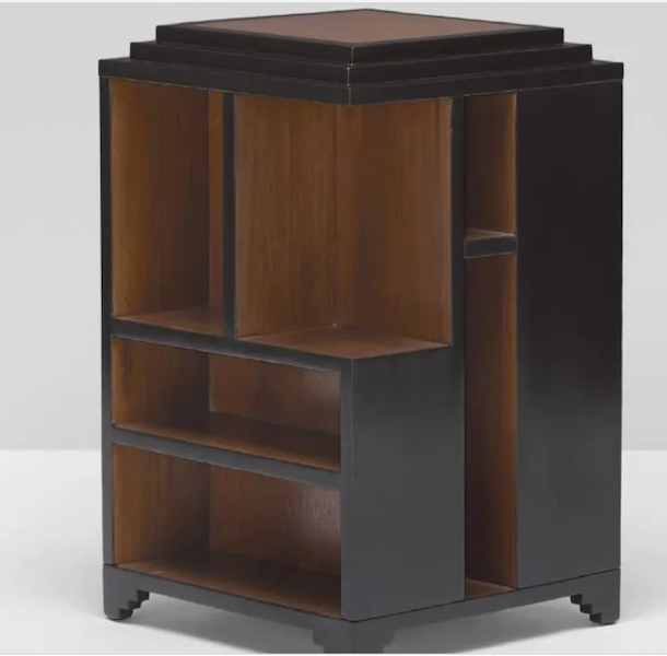 A Paul Frankl Skyscraper occasional table earned $10,000 plus the buyer’s premium in March 2018. Image courtesy of Wright and LiveAuctioneers.