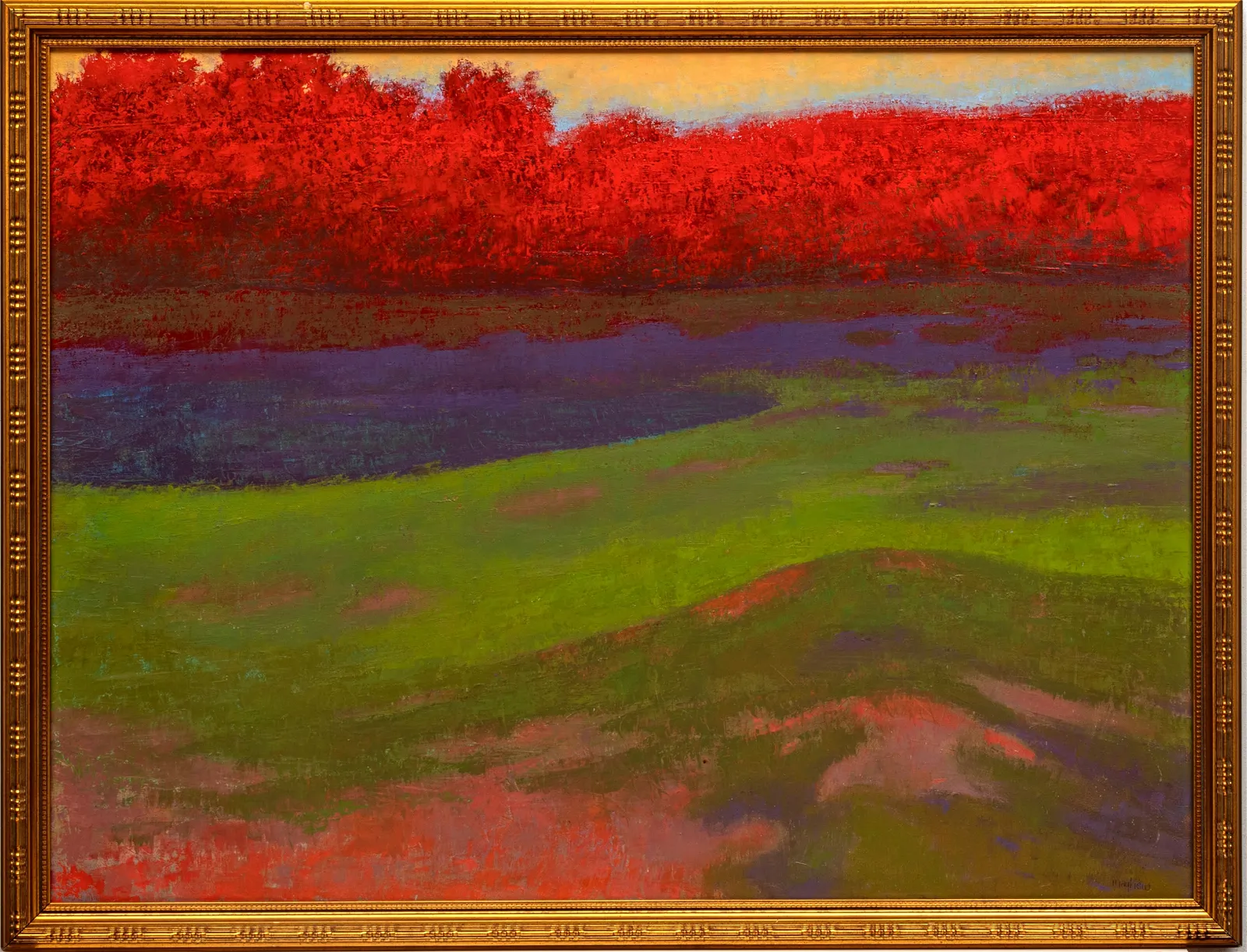 Two Richard Mayhew landscapes together brought almost $600K at DuMouchelles