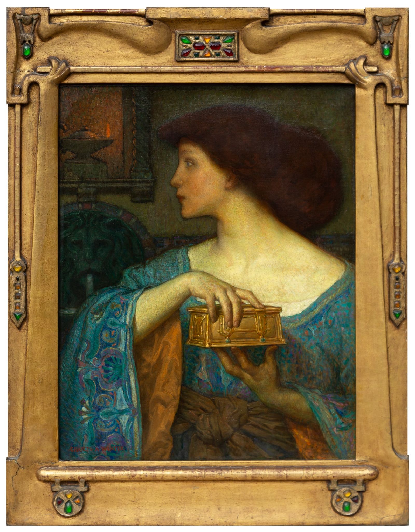 Charles Allan Winter, 'Pandora,' which sold for $95,000 ($118,750 with buyer’s premium) at Cottone Auctions.