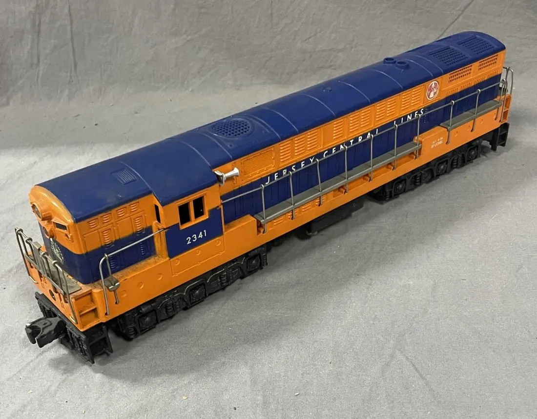 Lionel no. 2341 Jersey Central Fairbanks-Morse TrainMaster dual-motor diesel, which sold for $2,300 ($2,760 with buyer’s premium) at Weiss Auctions.