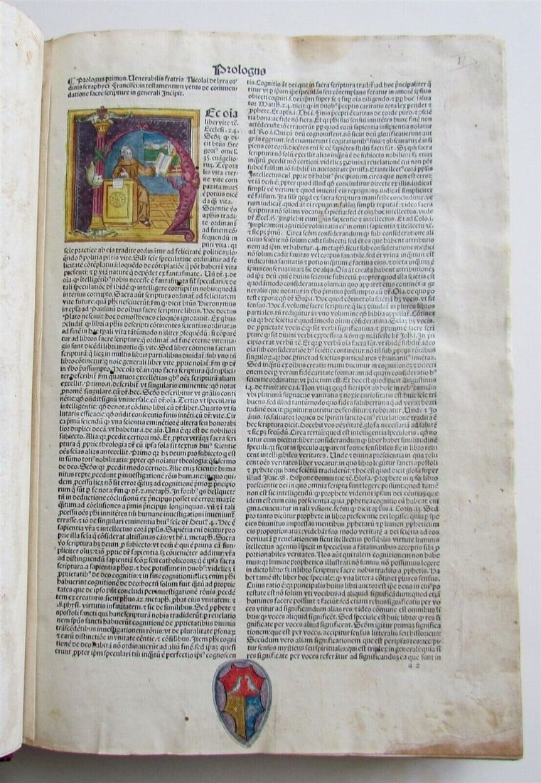 1489 illustrated Latin-language Bible, old enough to qualify as incunabula, estimated at $10,000-$12,000 at Jasper52.