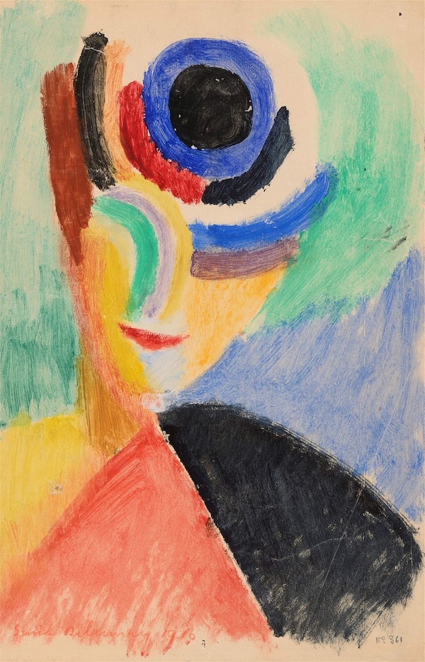A self-portrait by Sonia Delaunay performed well above its $20,000-$30,000 estimate at $45,000 plus the buyer’s premium in September 2021. Image courtesy of Hindman and LiveAuctioneers