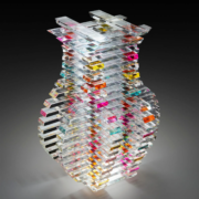 Sidney Hutter’s ‘White House Cubic Heart Vase #14,’ estimated at $20,000-$25,000.