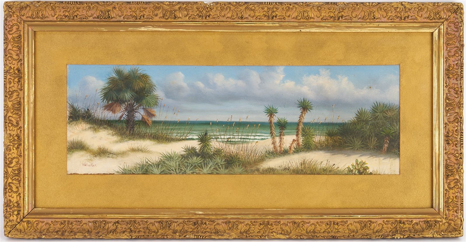 William Walker oil-on-linen seascape, which sold for $39,000 with buyer’s premium at Case.
