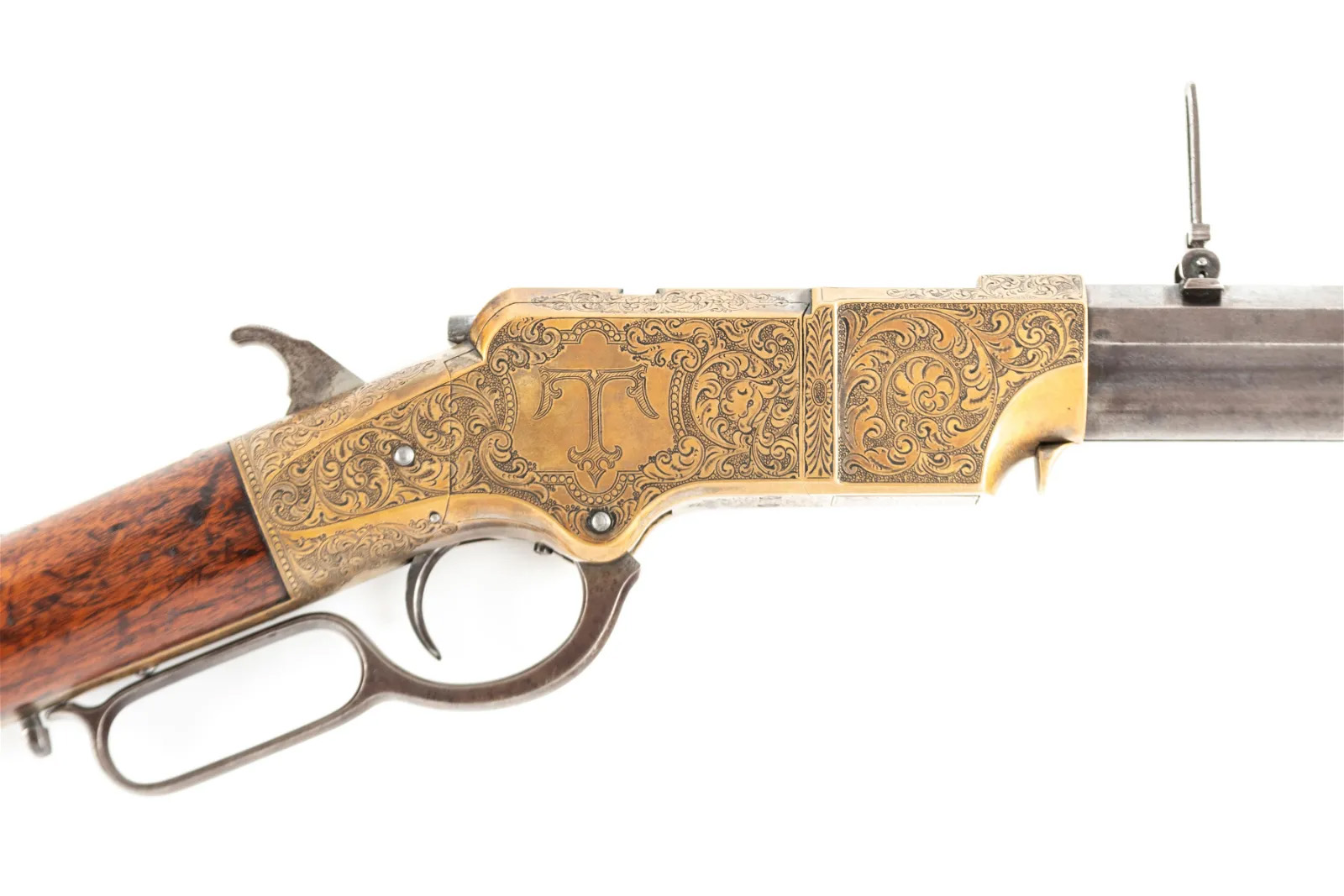 1862 Henry .44 caliber rifle, which sold for $135,000 ($155,250 with buyer's premium) at A&S Antique Auction.