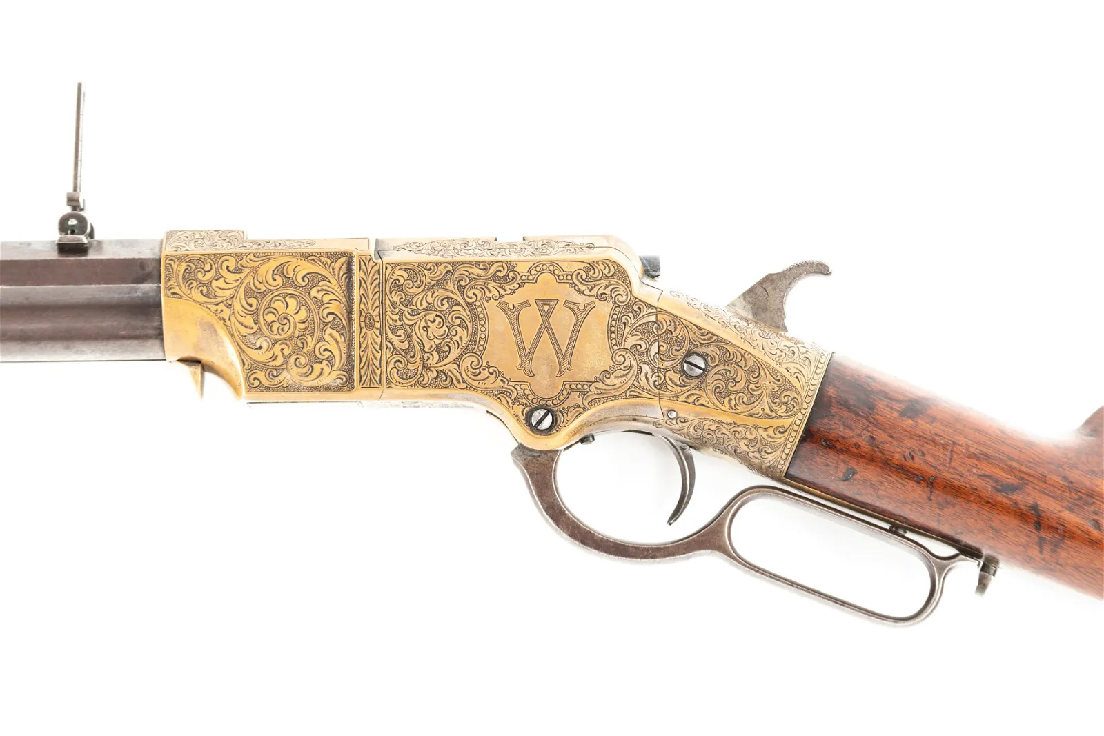 1862 Henry .44 caliber rifle, which sold for $135,000 ($155,250 with buyer's premium) at A&S Antique Auction.