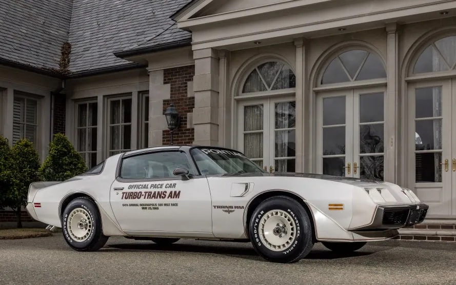 Johnny Rutherford's 1980 Indianapolis 500 Trans-Am pace car, which sold for $80,000 ($96,000 with buyer's premium) at Kraft.