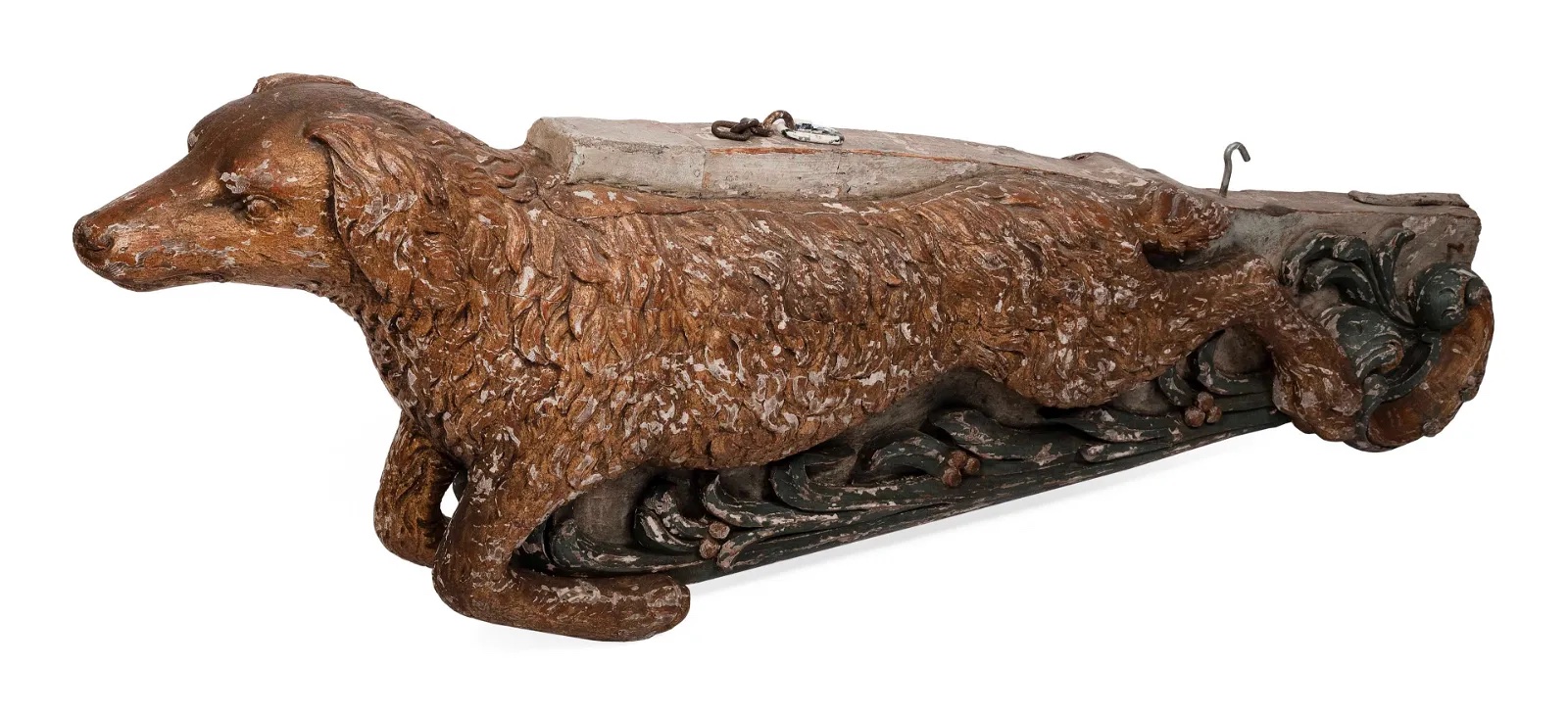 Canine ship’s figurehead, estimated at $25,000-$35,000 at Eldred's.
