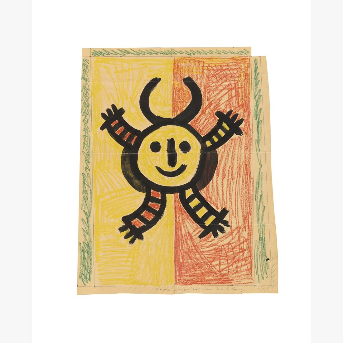 1959 Pablo Picasso Indian ink drawing Tête, Tapestry Project, which sold for €78,000 ($84,615) at Piasa.