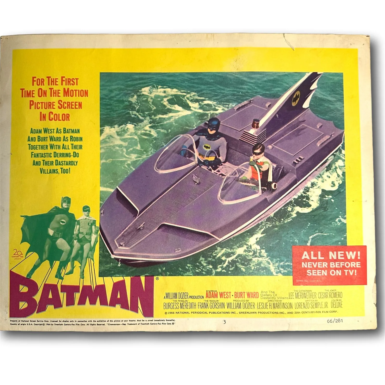 1960s lobby cards for Batman, A Hard Day&#8217;s Night, and more star at Meadow Lane Feb. 18