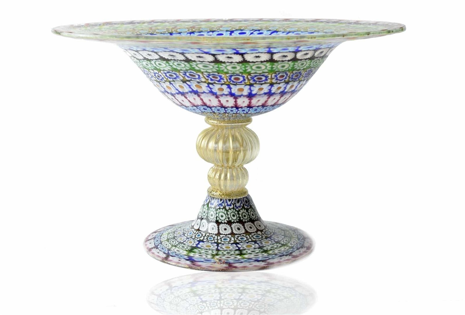 Murano glass millefiori centerpiece by Amedeo Rossetto, signed and dating to 2015, estimated at $4,500-$5,500 at Jasper52.