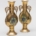 Pair of AWN Pugin for John Hardman & Co. enameled brass vases, estimated at $1,500-$3,000 at Stair Galleries.