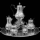 Christofle six-piece sterling silver tea set, dating to the 1890s and estimated at $23,000-$28,000 at Jasper52.