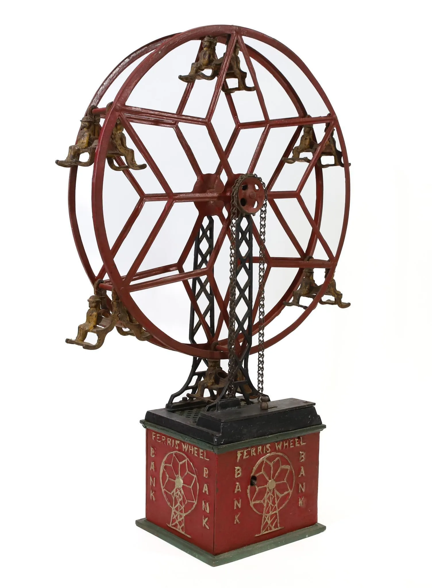 Hubley Ferris Wheel mechanical bank, estimated at $4,000-$6,000 at Alderfer Auctions.