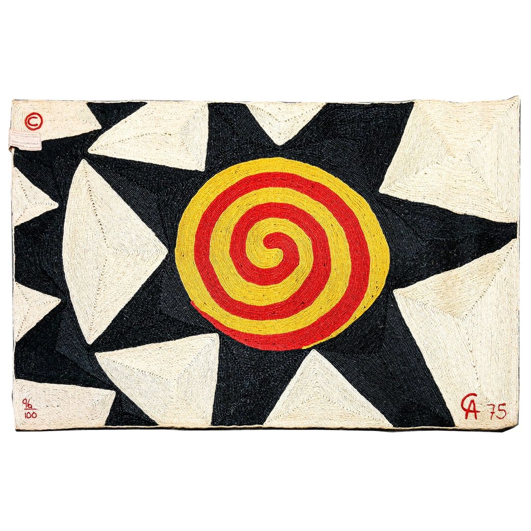The Star, a tapestry after Alexander Calder, which hammered for $30,000 and sold for $38,400 with buyer’s premium at Roland New York.