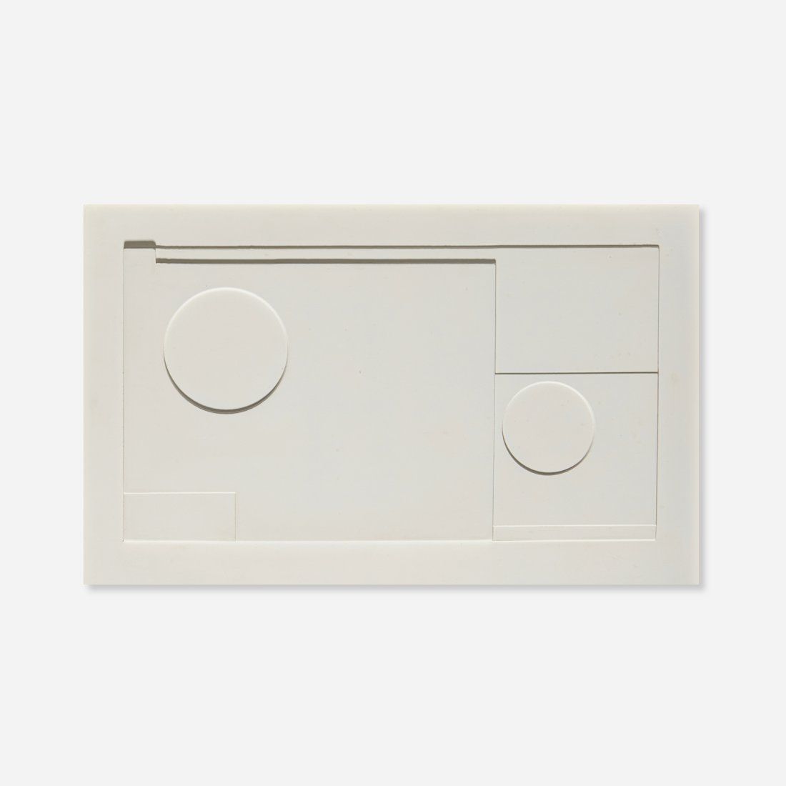 Ben Nicholson, ‘White Relief,’ which hammered for $11,000 and sold for $14,410 with buyer’s premium at Wright.