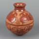 This carved redware jar with yucca decoration by Tammy Garcia achieved $14,000 plus the buyer’s premium in August 2023. Image courtesy of Santa Fe Art Auction and LiveAuctioneers.