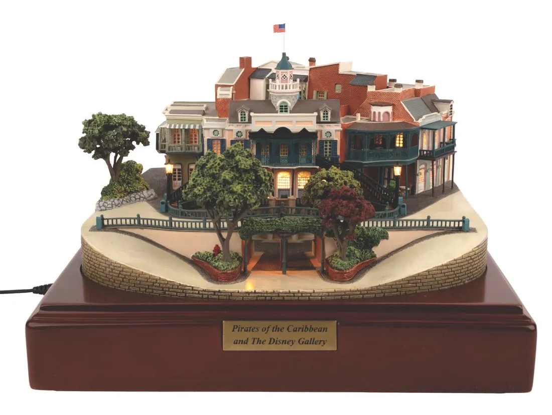 Robert Olszewski scale model of Disneyland’s Pirates of the Caribbean building complex, which sold for $6,500 ($7,865 with buyer’s premium) at Van Eaton.
