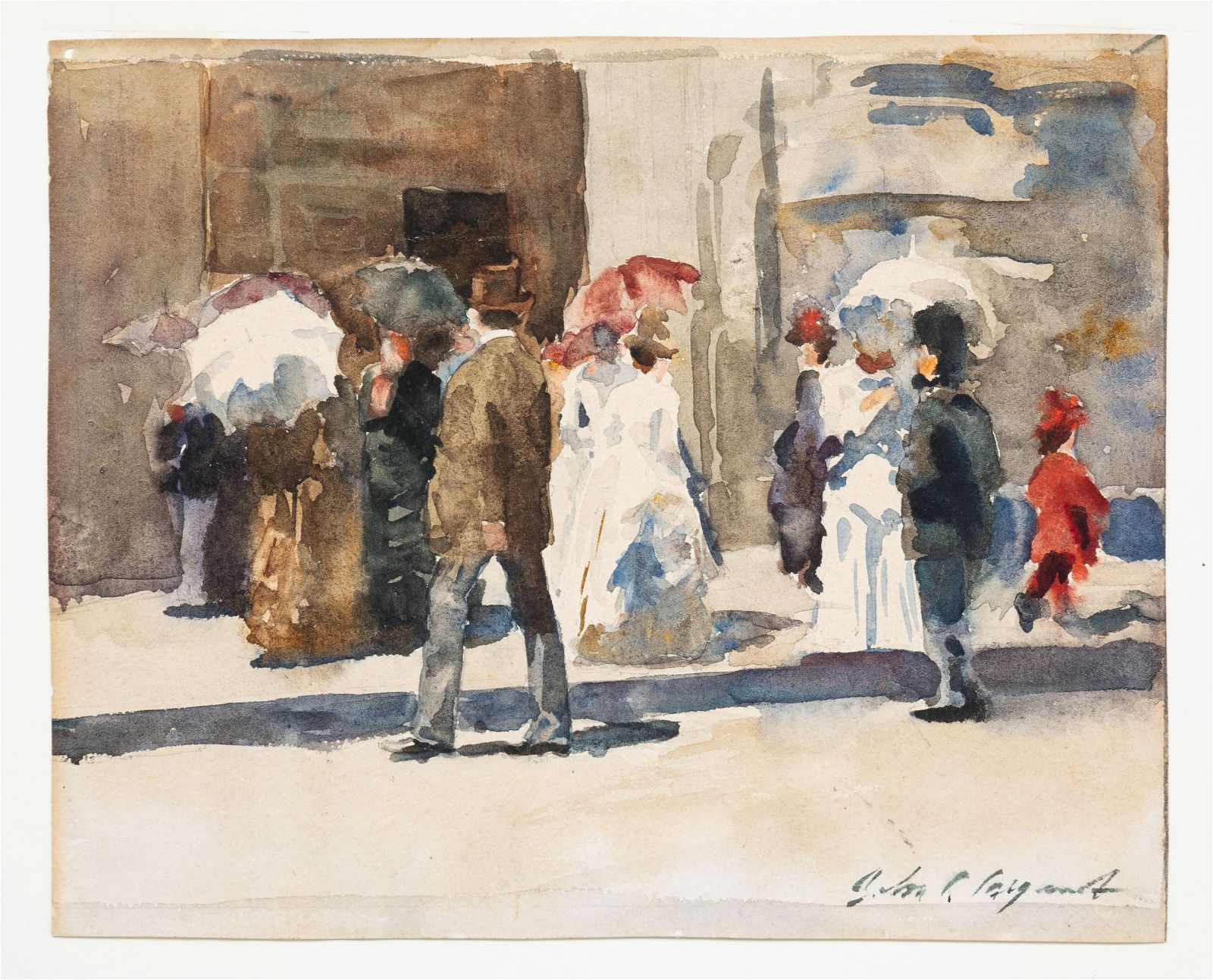 Two &#8216;possibly&#8217; John Singer Sargent watercolors commanded attention at Amelia Jeffers