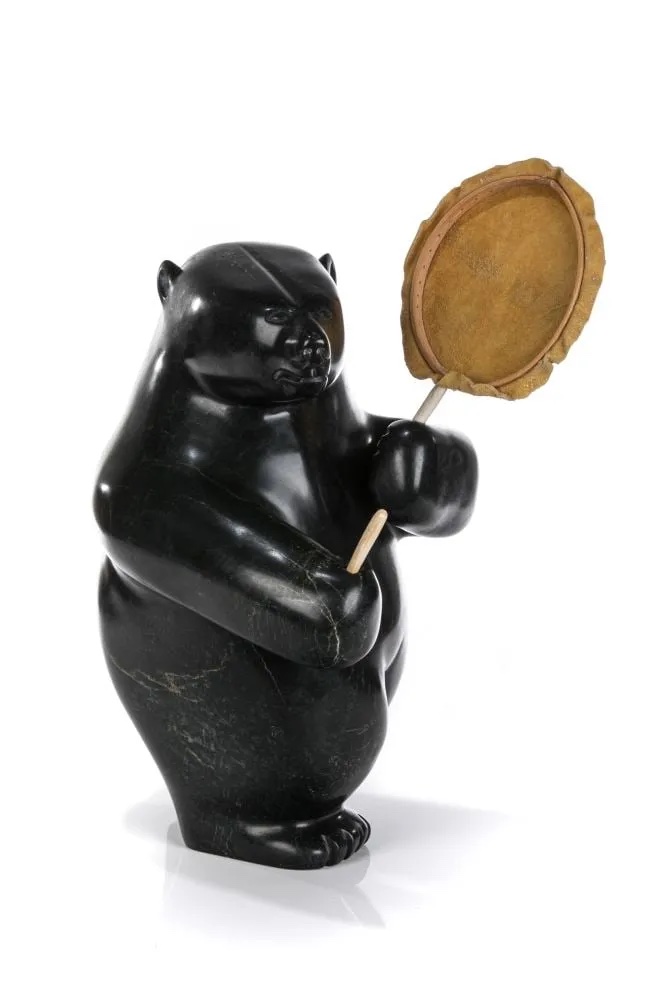 Padlaya Qiatsuk, 'Drum Dancing Bear,' estimated at CA$3,500-CA$5,000 ($2,585-$3,695) at First Arts.
