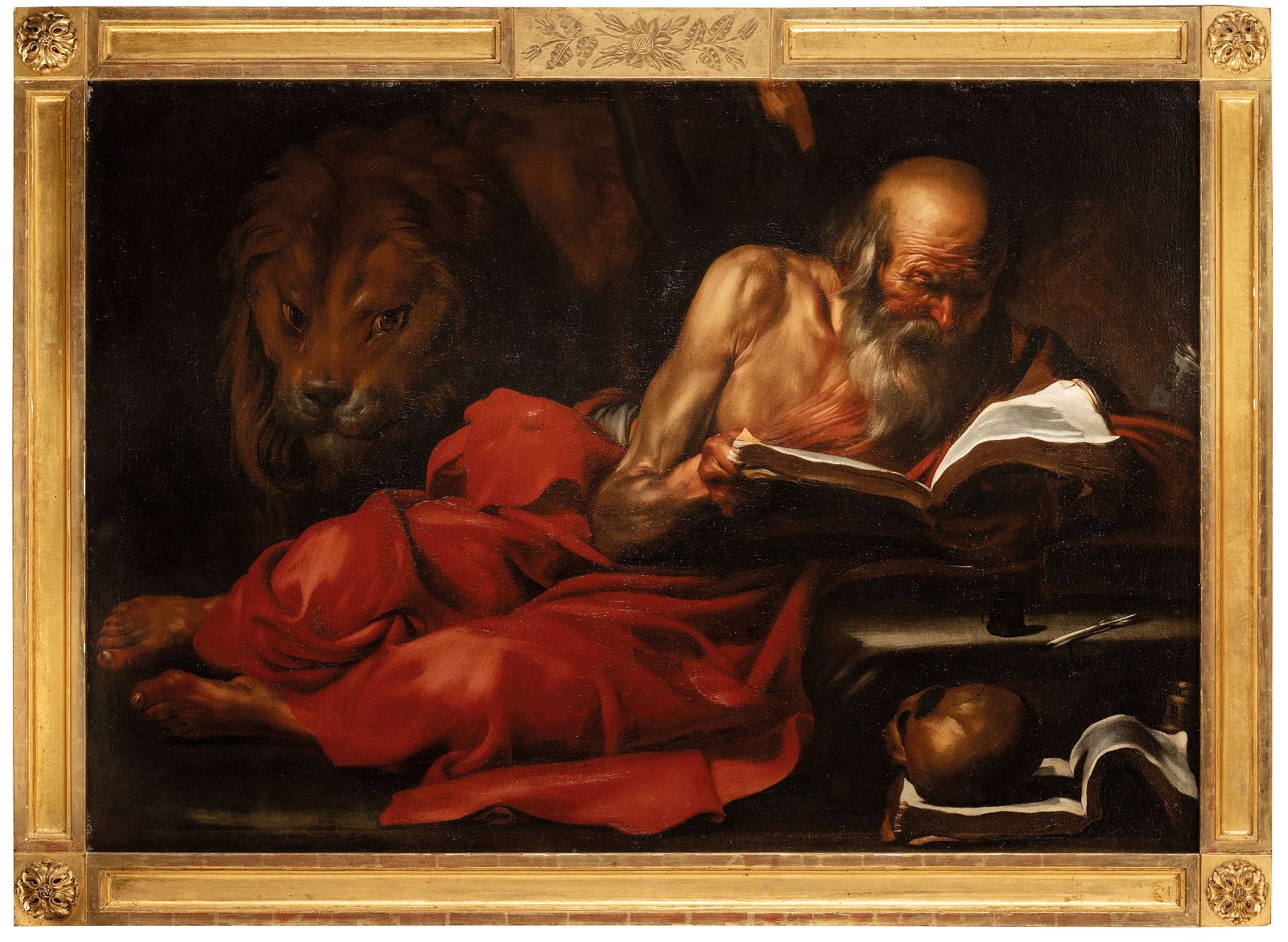 ‘Saint Jerome’, an early work by Giuseppe Ribera, which hammered for €240,000 ($262,000) and sold for €324,000 ($353,800) with buyer’s premium at Wannenes Art Auctions.
