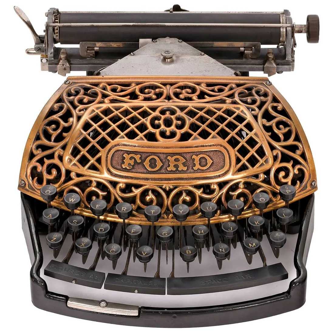 Ford typewriter, which sold for €29,000 ($31,395, or $38,870 with buyer’s premium) at Breker.