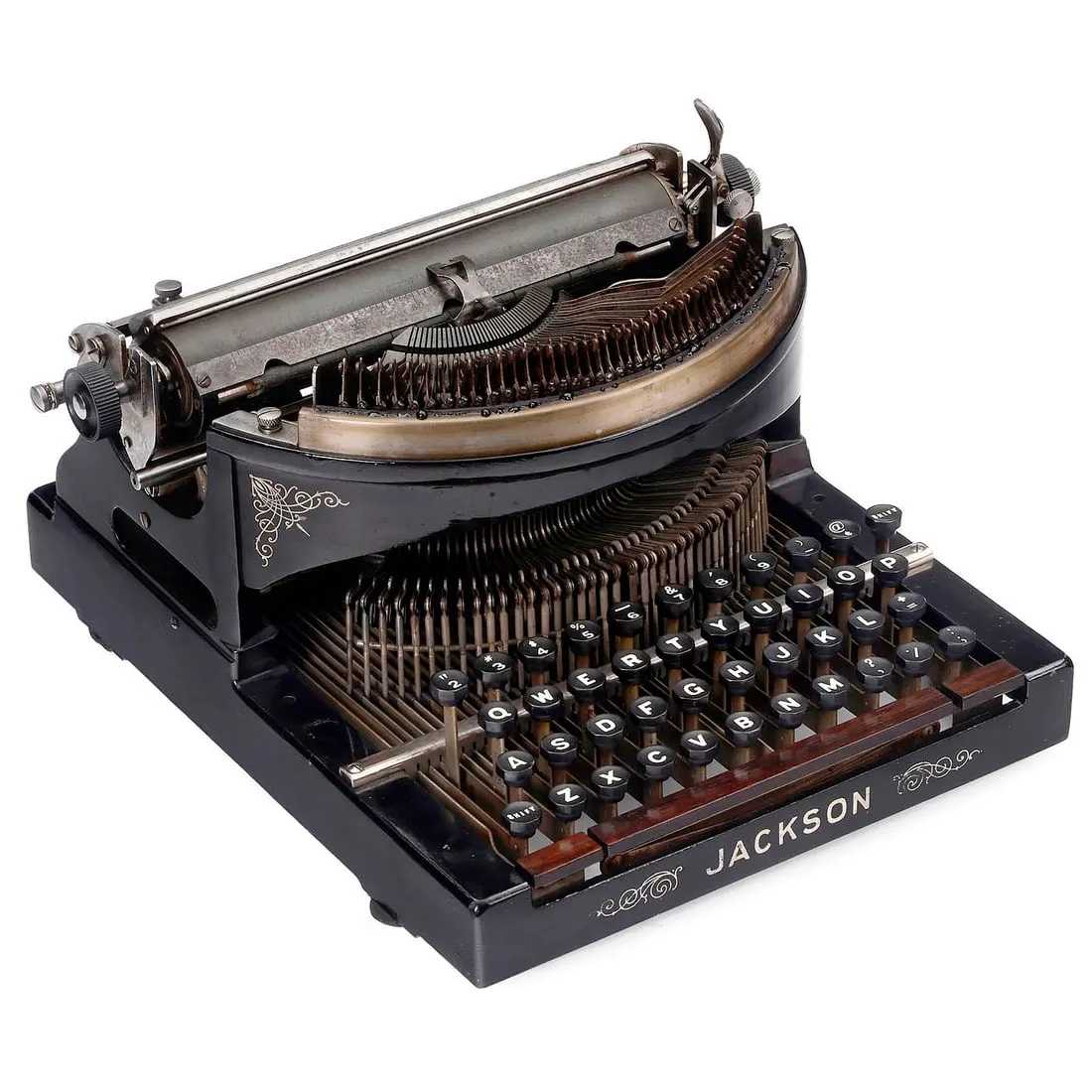 Jackson Type I typewriter, which sold for €22,000 ($23,820, or $29,485 with buyer’s premium) at Breker.
