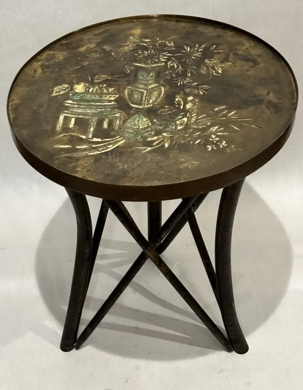 Philip and Kelvin LaVerne side table, estimated at $1,000-$2,000 at Sterling.