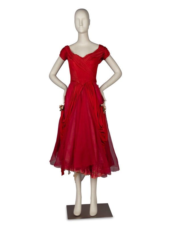 Judy Garland-worn gown from 'In the Good Old Summertime', designed by Irene, which sold for $27,500 ($36,025 with buyer’s premium) at Freeman's Hindman.