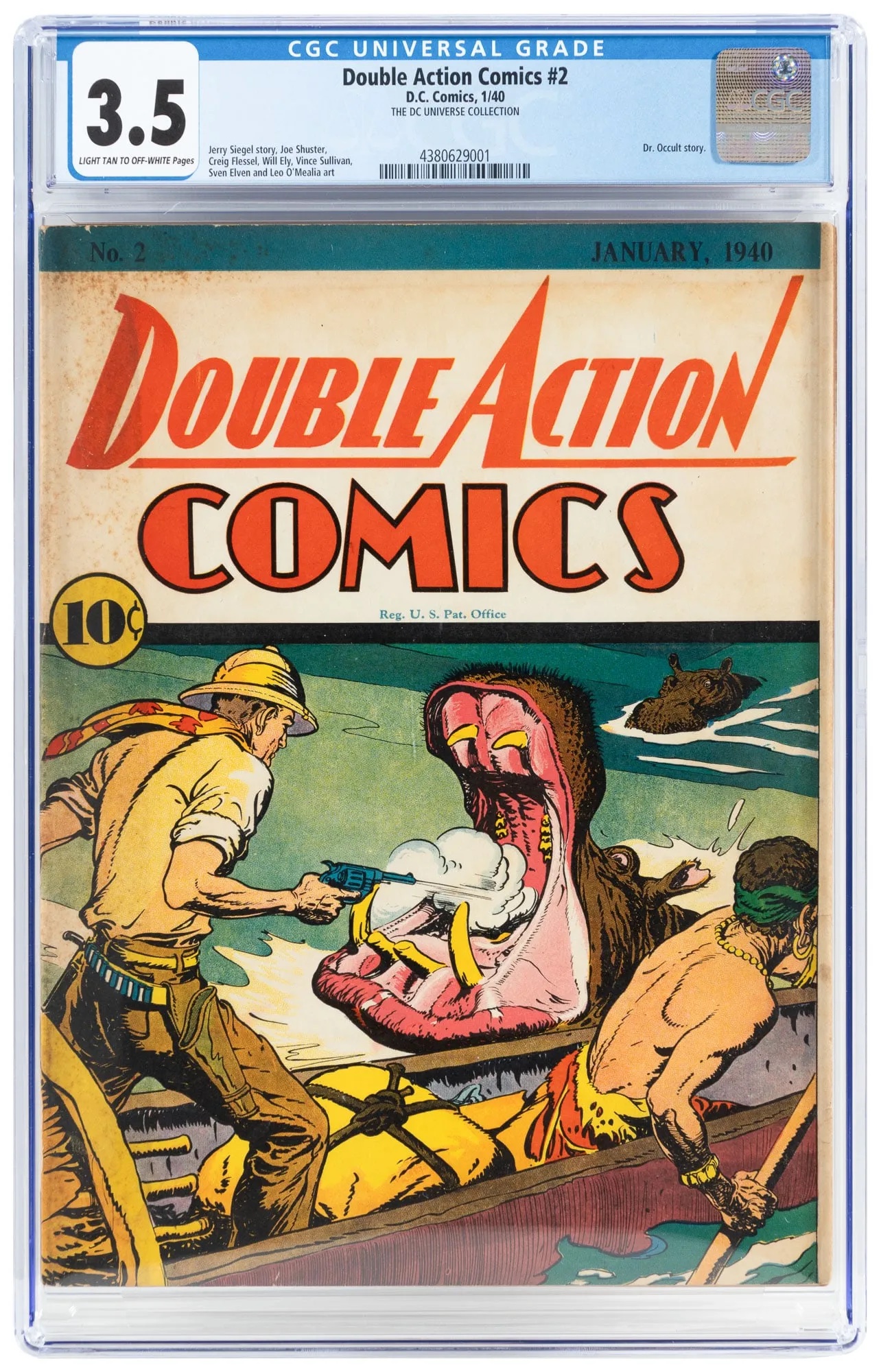 Double Action Comics #2, estimated at $20,000-$30,000 at PBA.