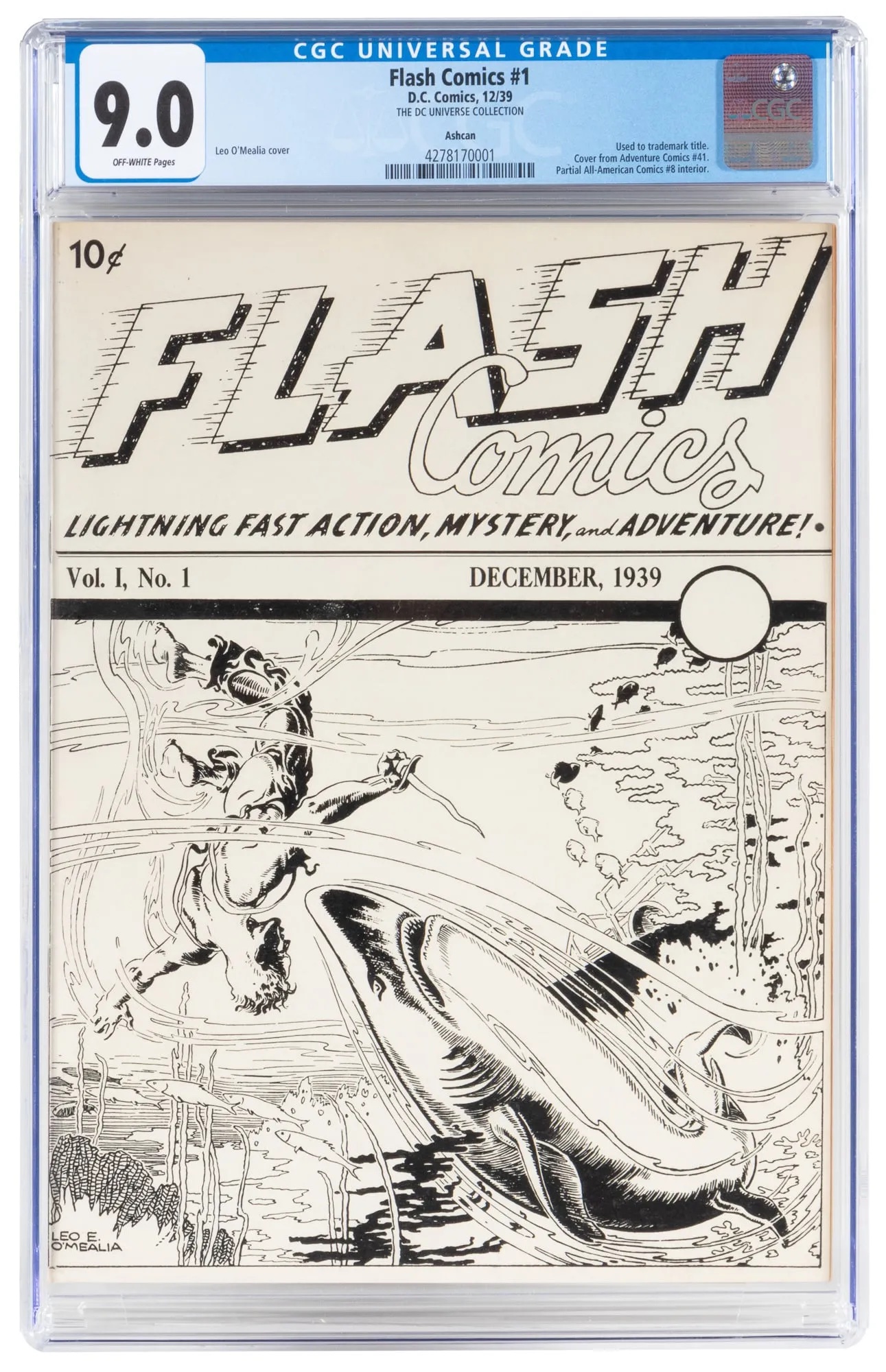 Flash Comics #1 ashcan edition, estimated at $20,000-$30,000 at PBA.