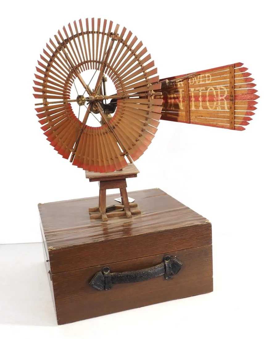 Monitor Mfg. Co. windmill sample with original case, estimated at $100-$200 at Chupp.