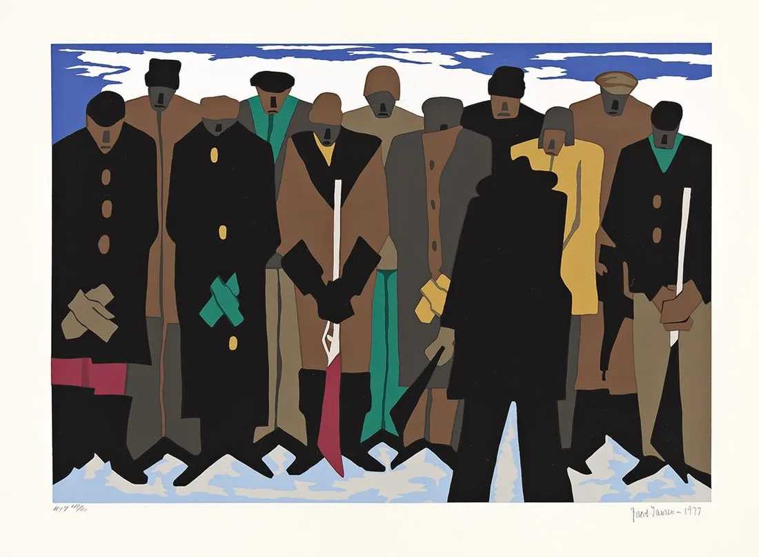 Jacob Lawrence, 'The Legend of John Brown,' estimated at $100,000-$150,000 at Swann.