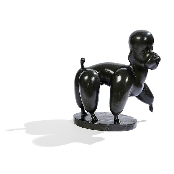 This well-defined Boris Lovet-Lorski sculpture, dubbed ‘Poodle’ and measuring 17 by 7 by 15in, brought $3,000 plus the buyer’s premium in September 2018. Image courtesy of Toomey & Co. Auctioneers and LiveAuctioneers.