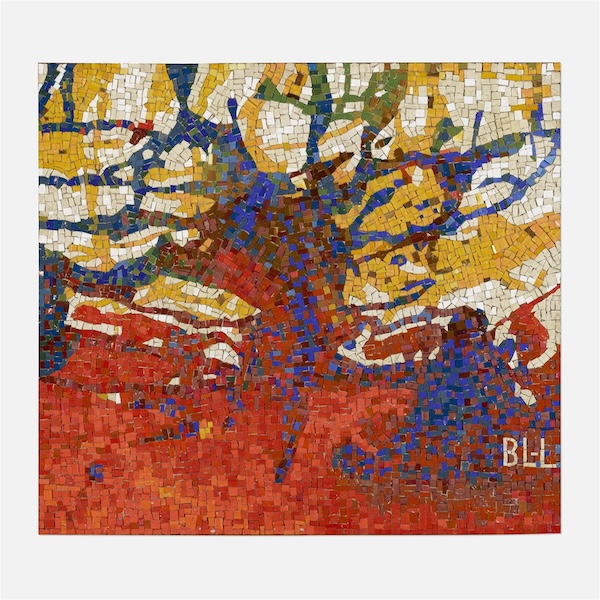 A 1961 abstract tile mosaic by Boris Lovet-Lorski took $3,200 plus the buyer’s premium in June 2022. Image courtesy of Rago Arts and Auction Center and LiveAuctioneers.
