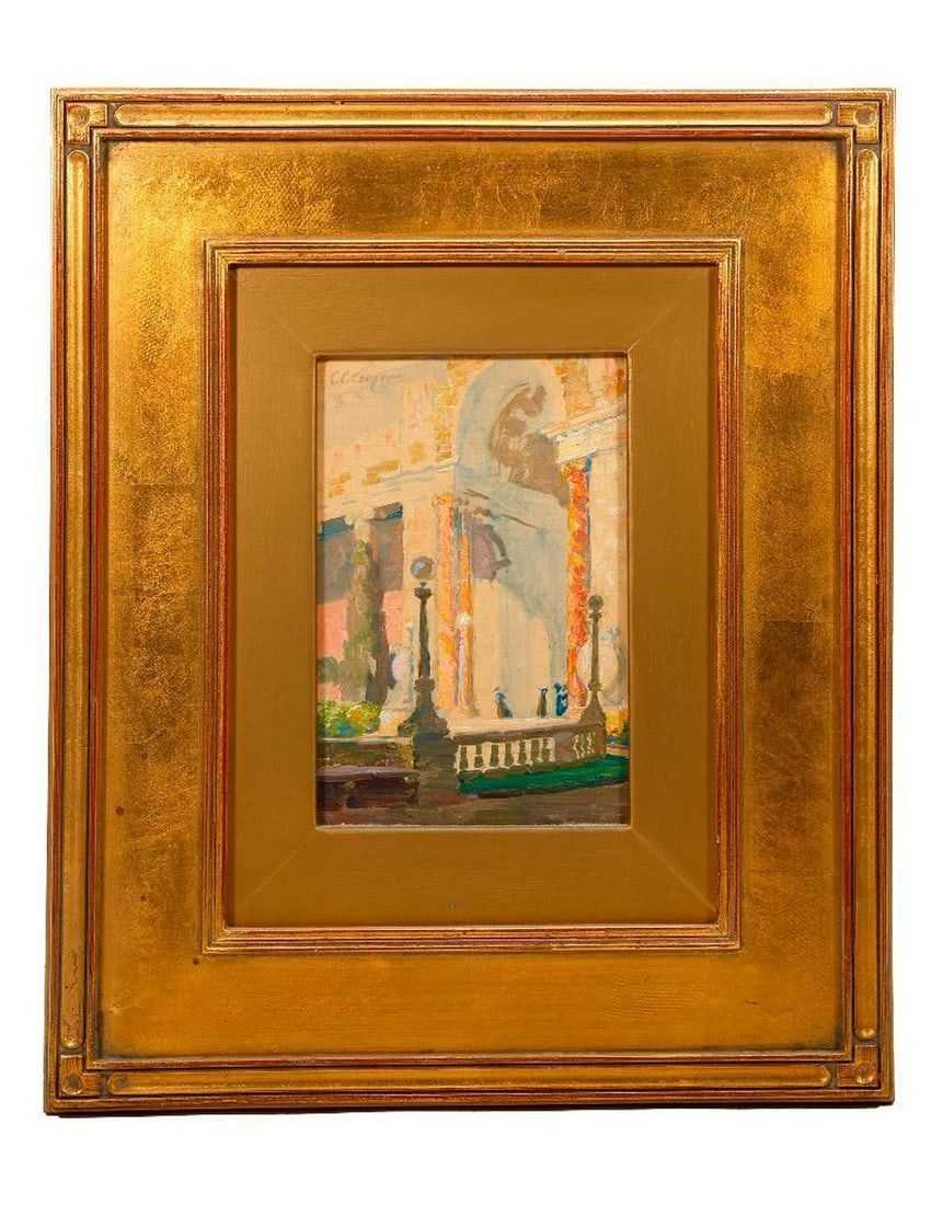 ‘Palace of Fine Arts’ by Colin Campbell Cooper, estimated at $1,500-$2,500 at Turner Auctions + Appraisals.