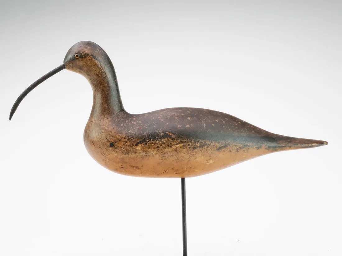 Mason Decoy Factory, two-piece curlew, estimated at $30,000-$40,000 at Guyette & Deeter.