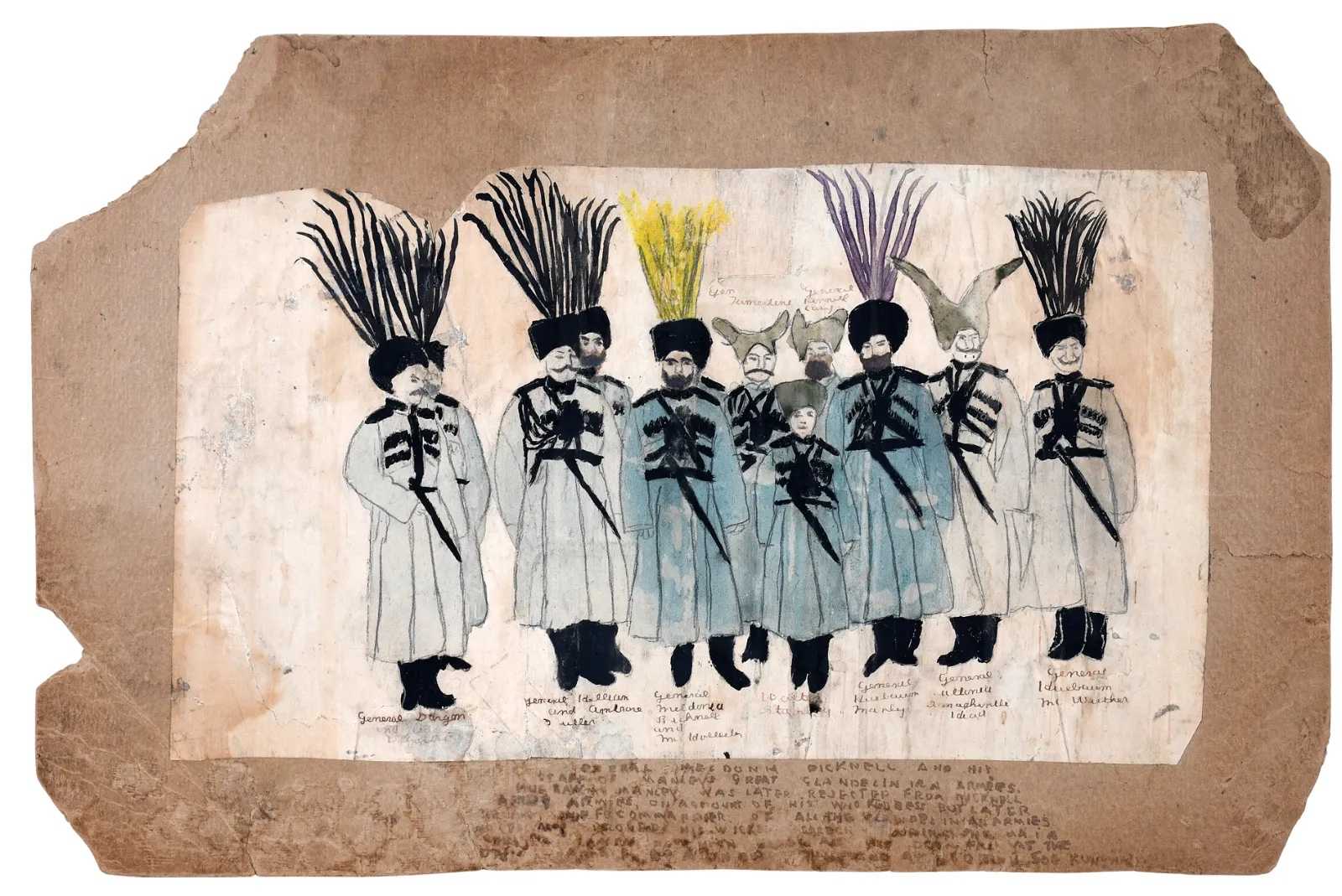 Henry Darger, 'Eleven Generals,' estimated at $15,000-$20,000 at Slotin.