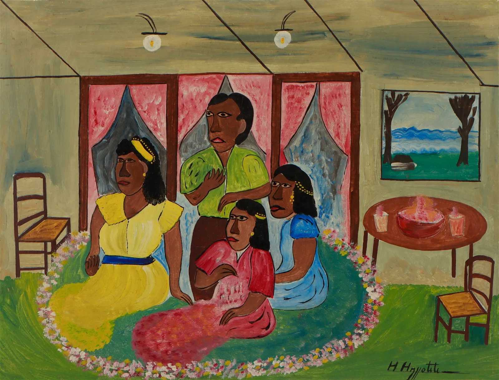 Hector Hyppolite, 'Self-Portrait with Family,' estimated at $75,000-$100,000 at Material Culture.