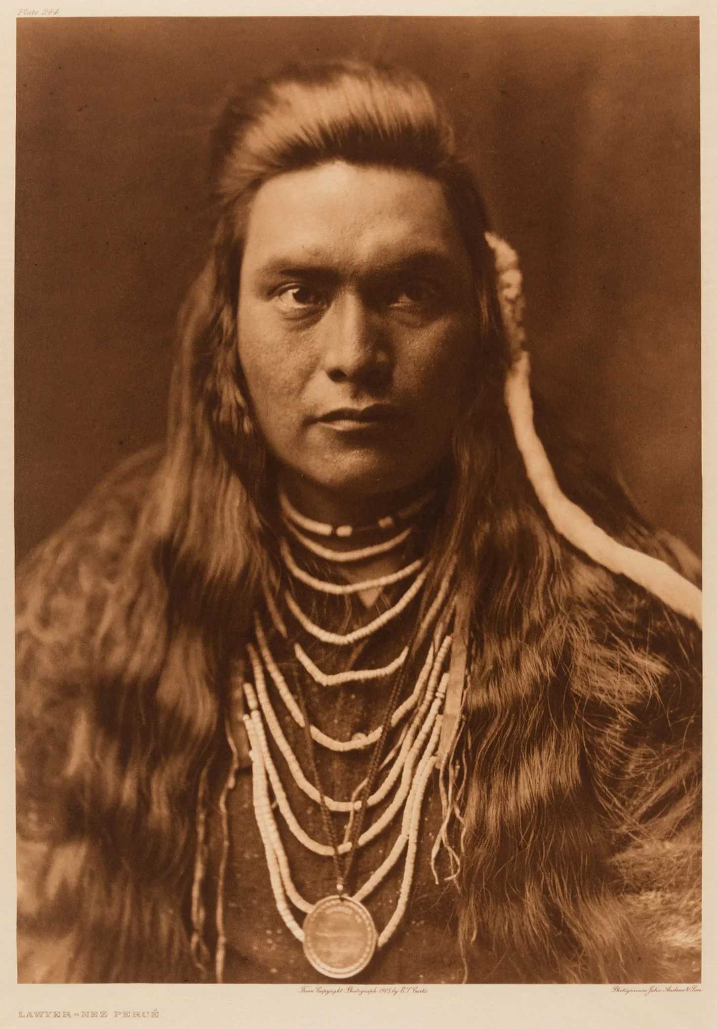Edward S. Curtis, 'Lawyer - Nez Perce, 1905, estimated at $3,500-$4,500 at Santa Fe Art Auction.
